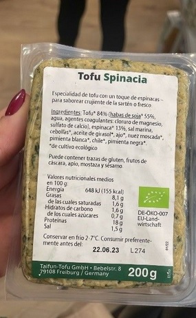 Tofu Spinacia | AESAN